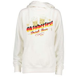 Oktoberfest Drink Beer Pitcher Germany Womens Funnel Neck Pullover Hood