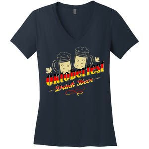 Oktoberfest Drink Beer Pitcher Germany Women's V-Neck T-Shirt