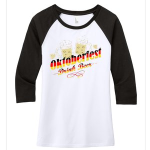 Oktoberfest Drink Beer Pitcher Germany Women's Tri-Blend 3/4-Sleeve Raglan Shirt