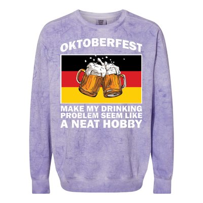 Oktoberfest Drinking Problems Colorblast Crewneck Sweatshirt