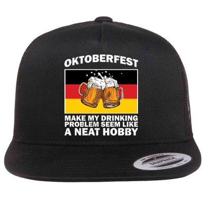 Oktoberfest Drinking Problems Flat Bill Trucker Hat