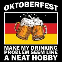 Oktoberfest Drinking Problems Flat Bill Trucker Hat
