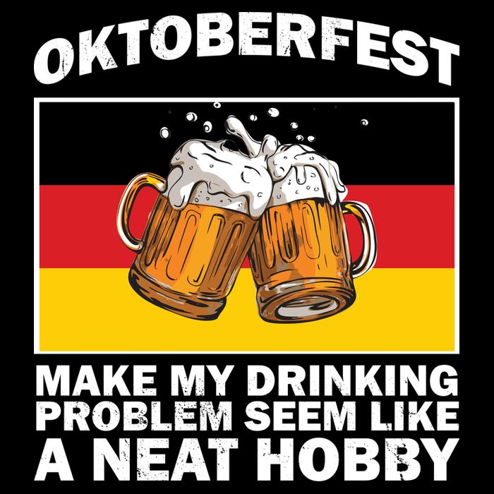 Oktoberfest Drinking Problems Flat Bill Trucker Hat
