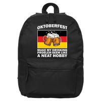 Oktoberfest Drinking Problems 16 in Basic Backpack