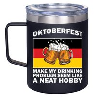 Oktoberfest Drinking Problems 12oz Stainless Steel Coffee Mug