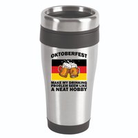 Oktoberfest Drinking Problems 16oz Travel Tumbler