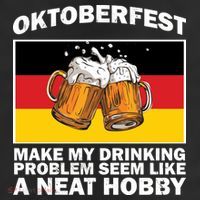 Oktoberfest Drinking Problems Microfiber Hand Towel