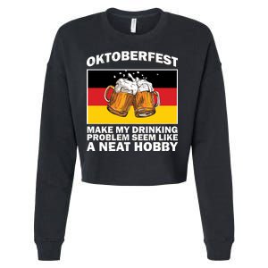 Oktoberfest Drinking Problems Cropped Pullover Crew