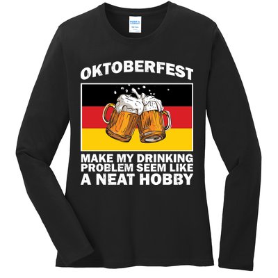 Oktoberfest Drinking Problems Ladies Long Sleeve Shirt