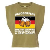 Oktoberfest Drinking Problems Garment-Dyed Women's Muscle Tee