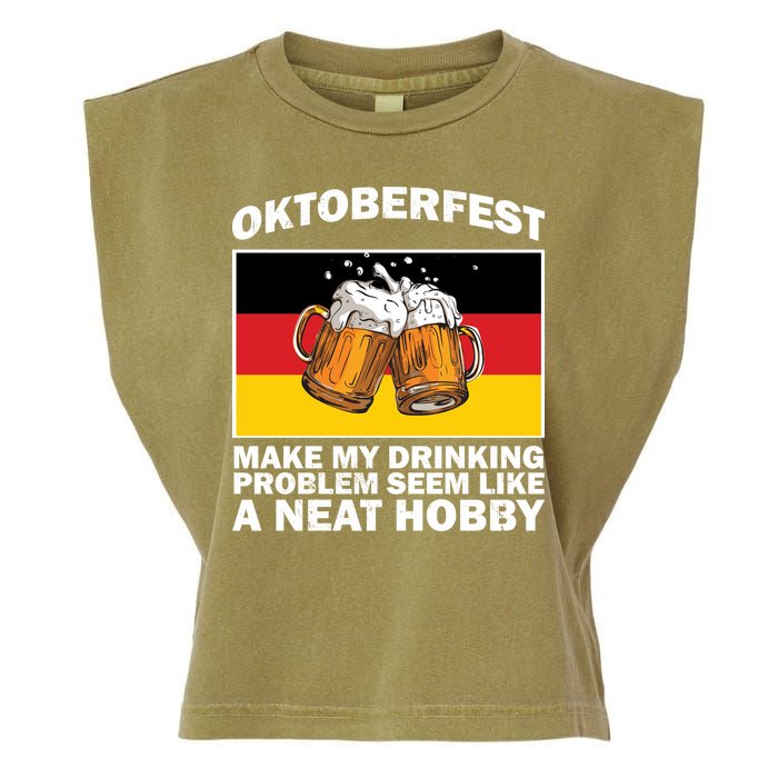 Oktoberfest Drinking Problems Garment-Dyed Women's Muscle Tee