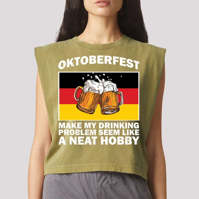 Oktoberfest Drinking Problems Garment-Dyed Women's Muscle Tee