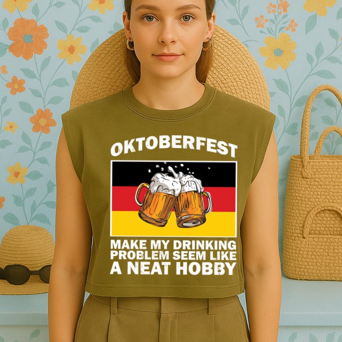 Oktoberfest Drinking Problems Garment-Dyed Women's Muscle Tee