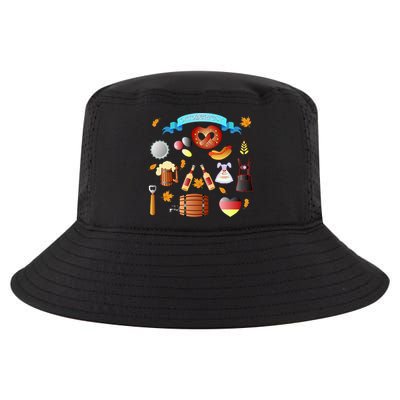 Oktoberfest Festive Mashup Beer Pretzel German Cool Comfort Performance Bucket Hat