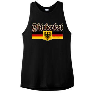 Oktoberfest German Coat of Arms Ladies PosiCharge Tri-Blend Wicking Tank