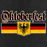 Oktoberfest German Coat of Arms 7 Panel Mesh Trucker Snapback Hat