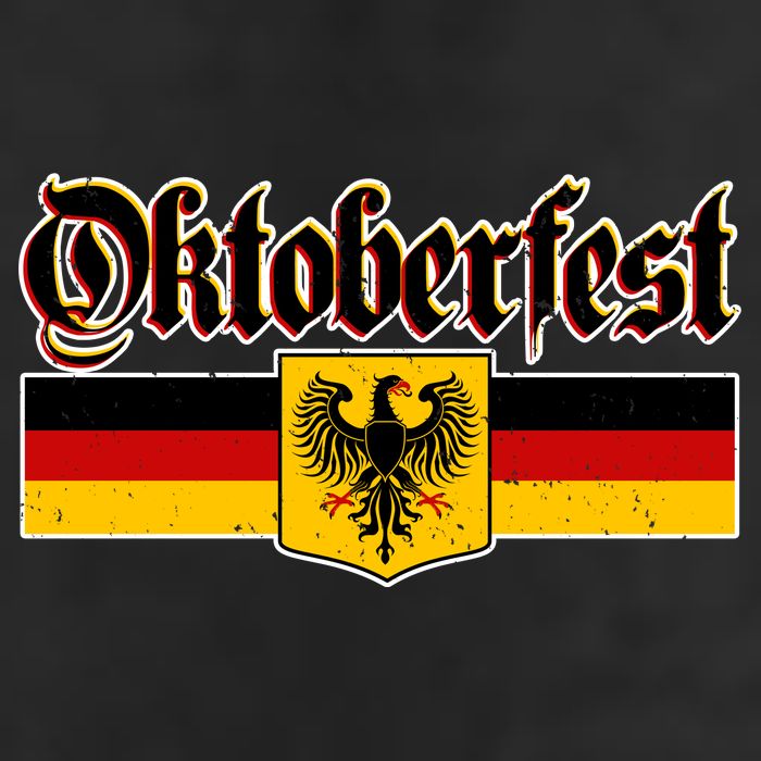 Oktoberfest German Coat of Arms 7 Panel Mesh Trucker Snapback Hat