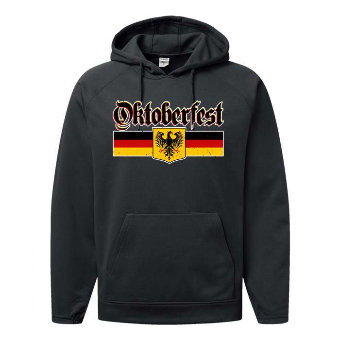 Oktoberfest German Coat of Arms Performance Fleece Hoodie