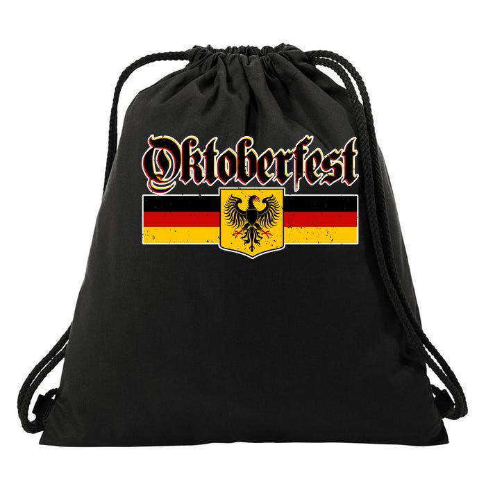 Oktoberfest German Coat of Arms Drawstring Bag