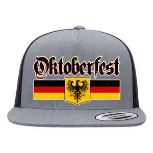 Oktoberfest German Coat of Arms Flat Bill Trucker Hat