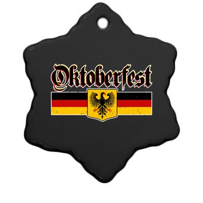 Oktoberfest German Coat of Arms Ceramic Star Ornament