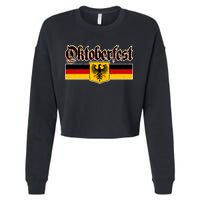 Oktoberfest German Coat of Arms Cropped Pullover Crew