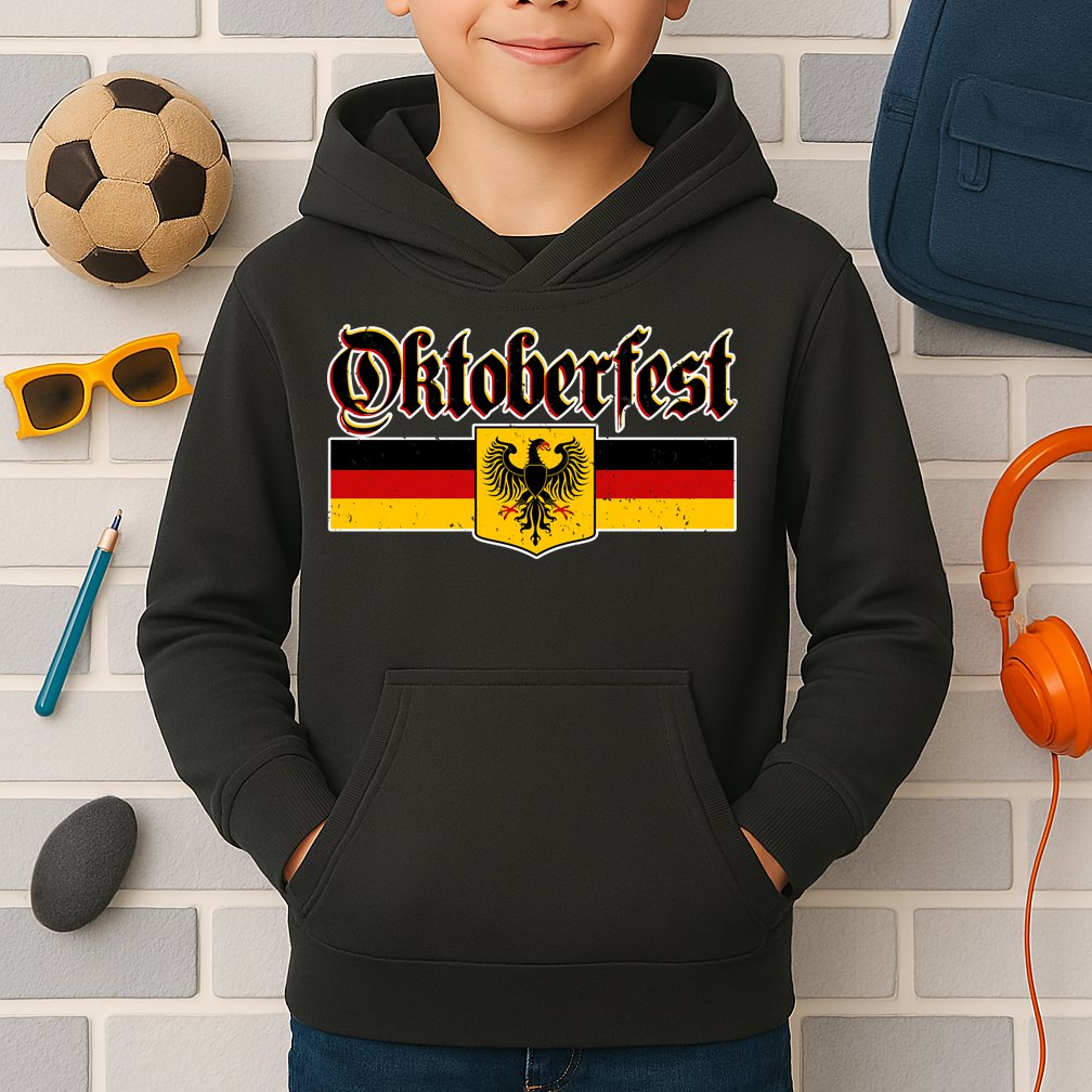 Oktoberfest German Coat of Arms Kids Hoodie