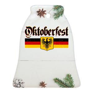 Oktoberfest German Coat of Arms Ceramic Bell Ornament