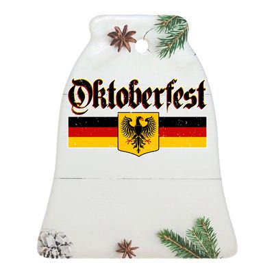 Oktoberfest German Coat of Arms Ceramic Bell Ornament