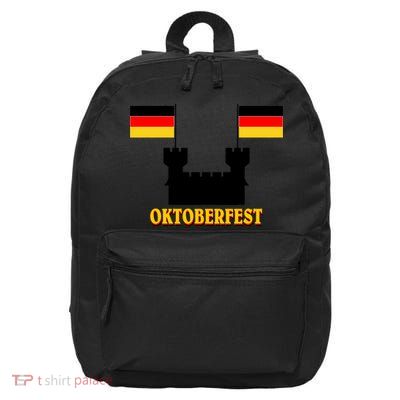 Oktoberfest German Flag Castle 16 in Basic Backpack