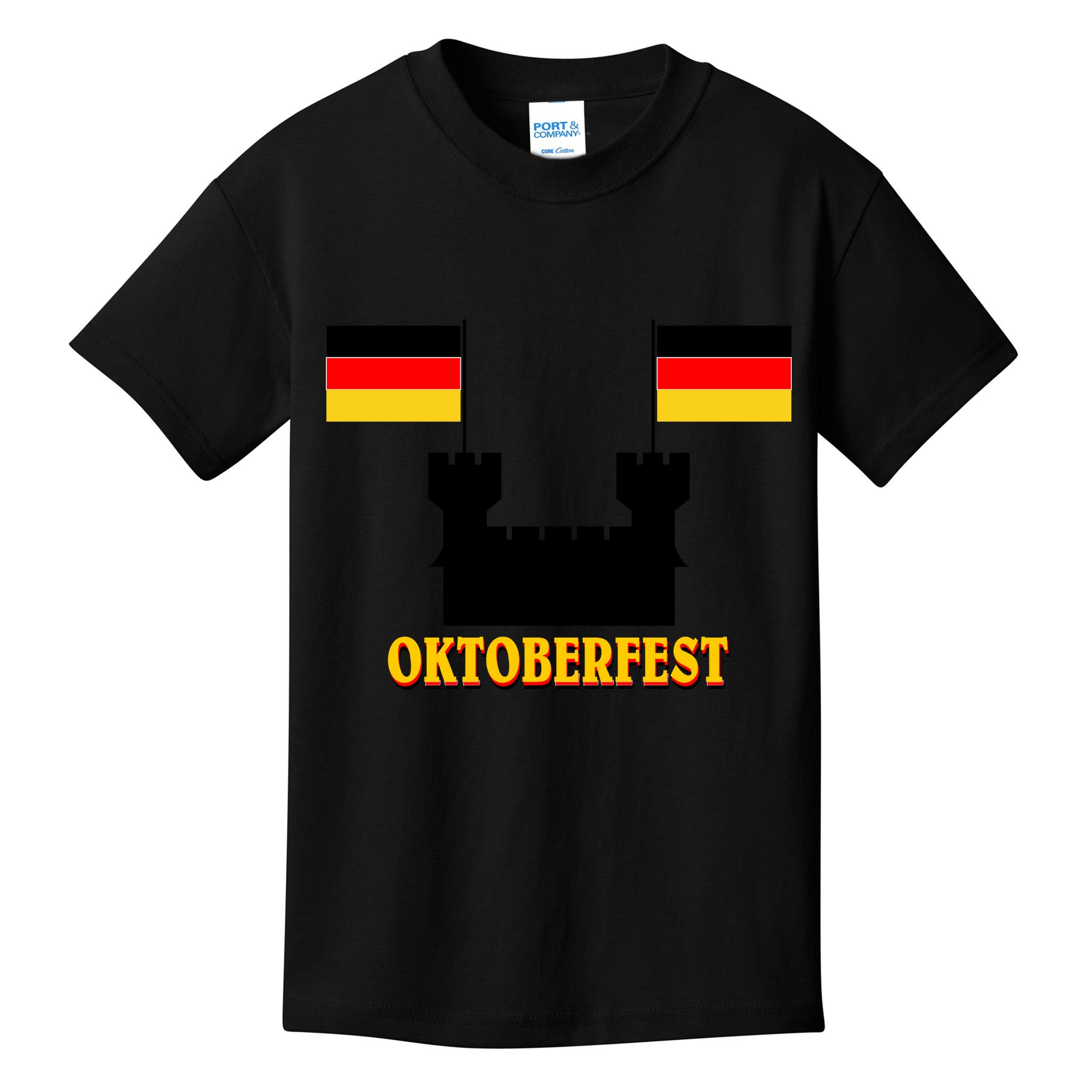 Oktoberfest German Flag Castle Kids T-Shirt