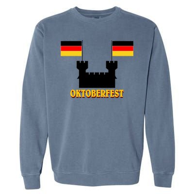 Oktoberfest German Flag Castle Garment-Dyed Sweatshirt