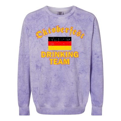 Oktoberfest Germany Drinking Team Colorblast Crewneck Sweatshirt