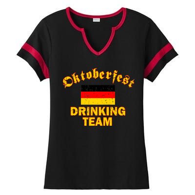 Oktoberfest Germany Drinking Team Ladies Halftime Notch Neck Tee