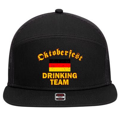 Oktoberfest Germany Drinking Team 7 Panel Mesh Trucker Snapback Hat