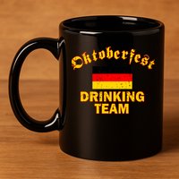 Oktoberfest Germany Drinking Team 11oz C Handle Ceramic Mug