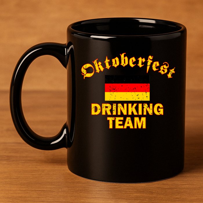 Oktoberfest Germany Drinking Team 11oz C Handle Ceramic Mug