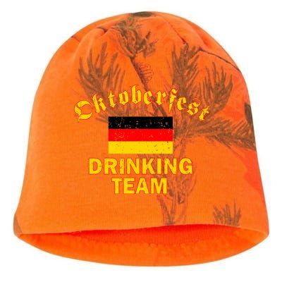 Oktoberfest Germany Drinking Team Kati - Camo Knit Beanie