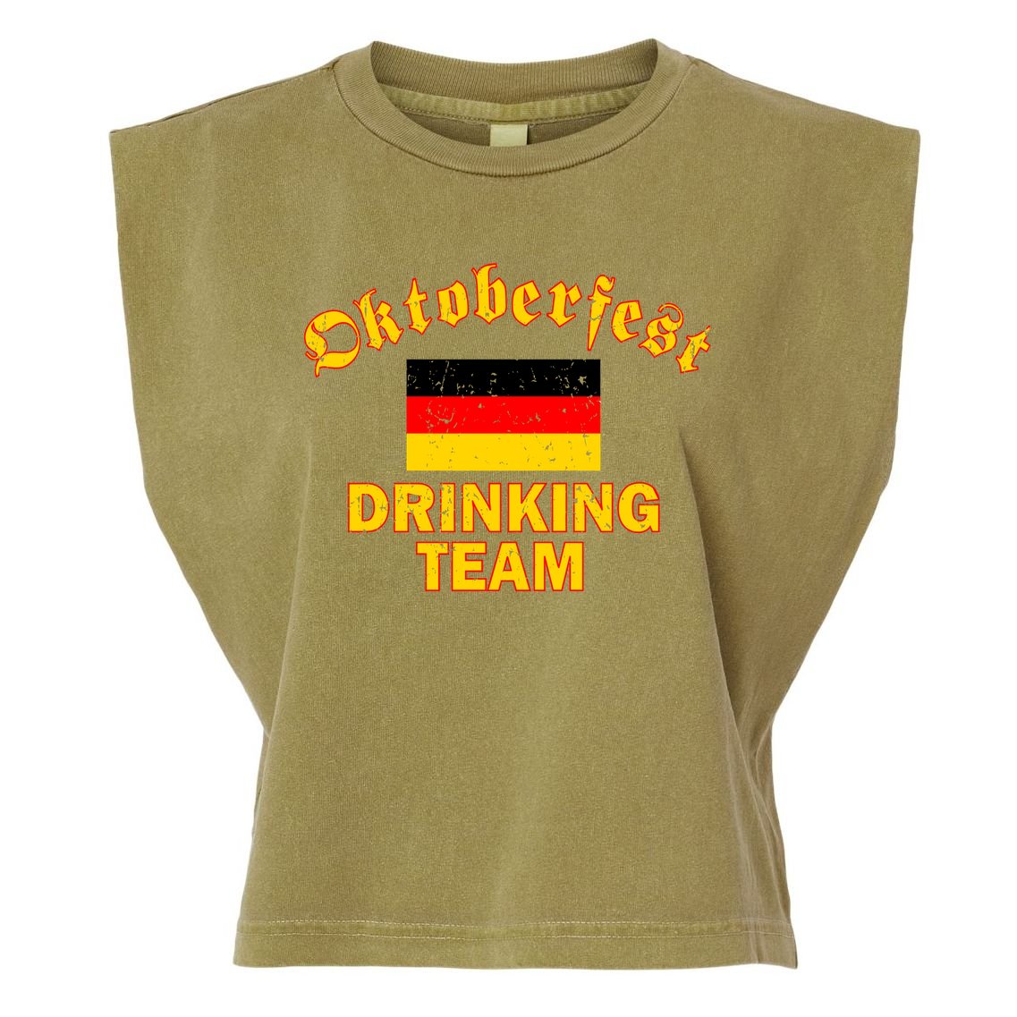 Oktoberfest Germany Drinking Team Garment-Dyed Women's Muscle Tee