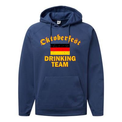 Oktoberfest Germany Drinking Team Performance Fleece Hoodie