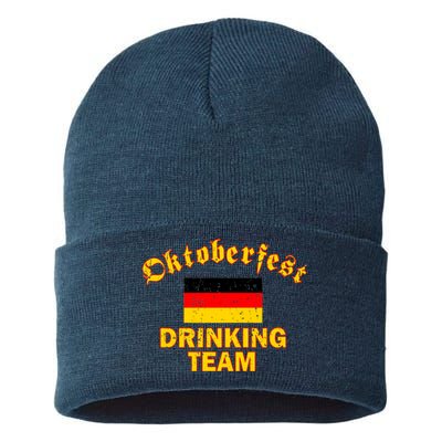 Oktoberfest Germany Drinking Team Sustainable Knit Beanie