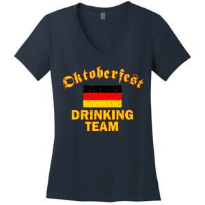 Oktoberfest Germany Drinking Team Women's V-Neck T-Shirt