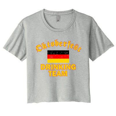 Oktoberfest Germany Drinking Team Women's Crop Top Tee