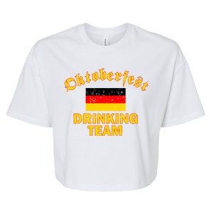 Oktoberfest Germany Drinking Team Bella+Canvas Jersey Crop Tee