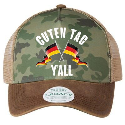 Oktoberfest Guten Tag Y'all German Flags Legacy Tie Dye Trucker Hat