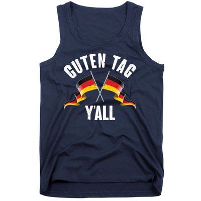 Oktoberfest Guten Tag Y'all German Flags Tank Top