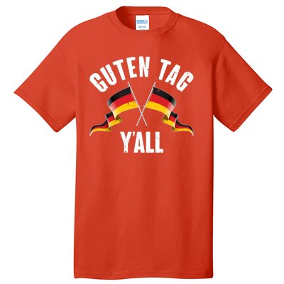 Oktoberfest Guten Tag Y'all German Flags Tall T-Shirt