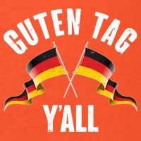 Oktoberfest Guten Tag Y'all German Flags Poster