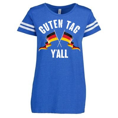 Oktoberfest Guten Tag Y'all German Flags Enza Ladies Jersey Football T-Shirt