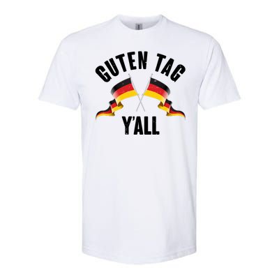 Oktoberfest Guten Tag Y'all German Flags Softstyle® CVC T-Shirt